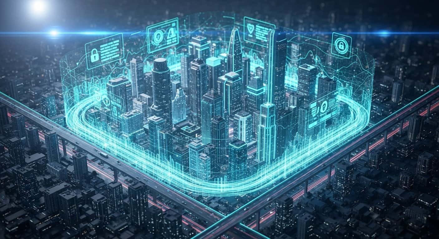 Future of cybersecurity careers with secure digital infrastructure concept