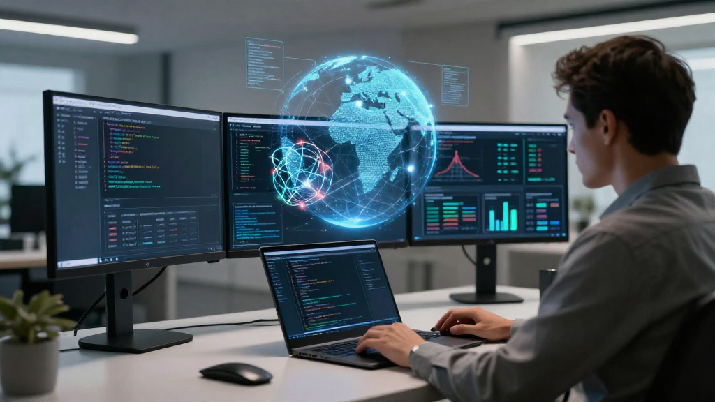 Remote AI careers in UK and US modern home office setup