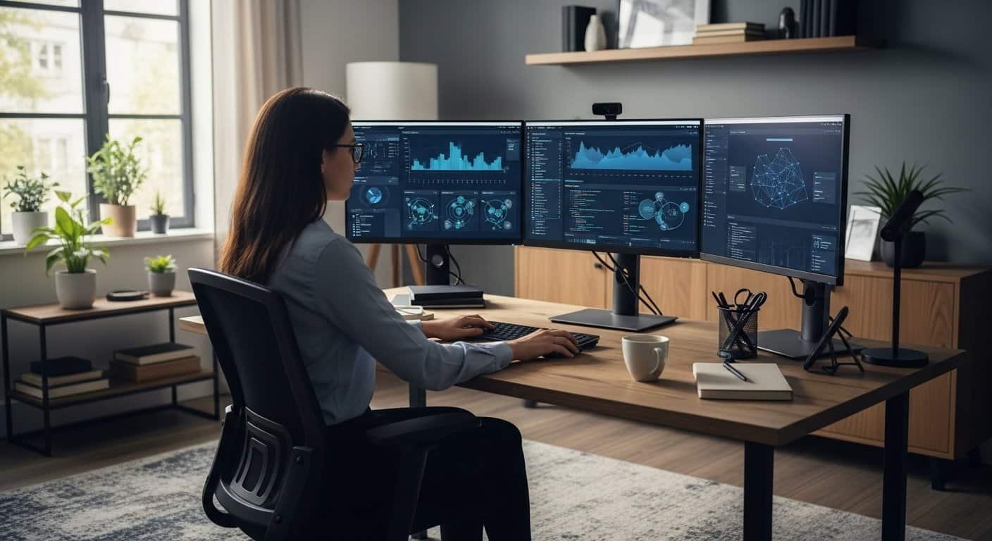 Remote Cybersecurity & Information Security Jobs professional working securely from home office